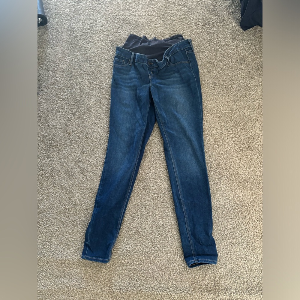 Old Navy Materniry Super Skinny Blue jeans